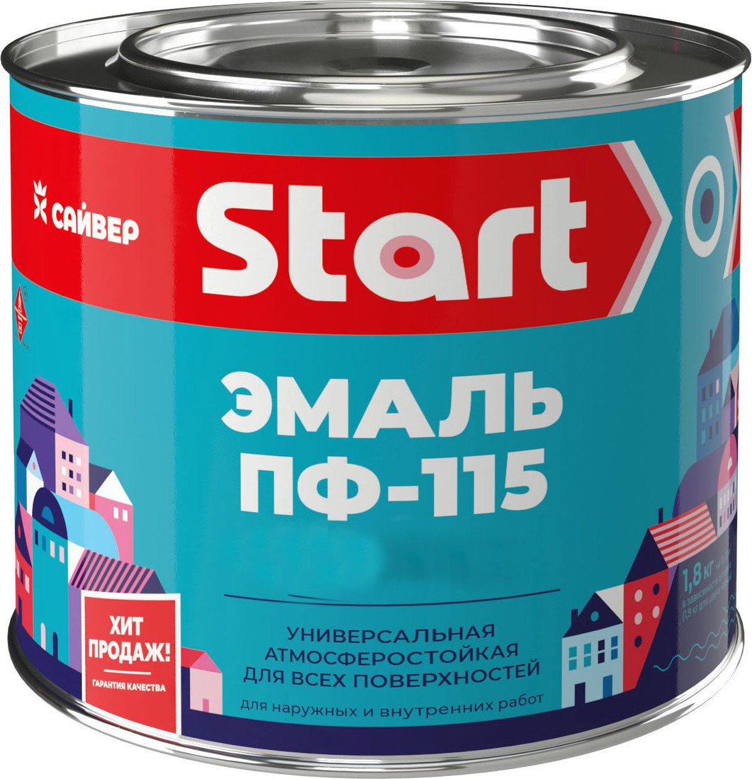 Эмаль Start ПФ-115 1.8 кг (белый матовый)