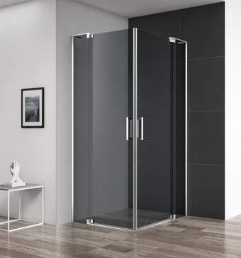 Душевой уголок Cezares SLIDER-AH-2-90/100-100/110-GRIGIO-Cr