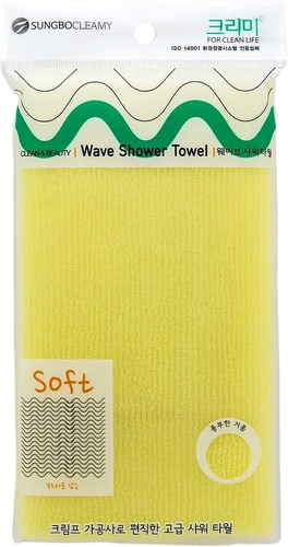 Мочалка Sungbo Cleamy Clean&Beauty Wave Shower Towel (28x95)