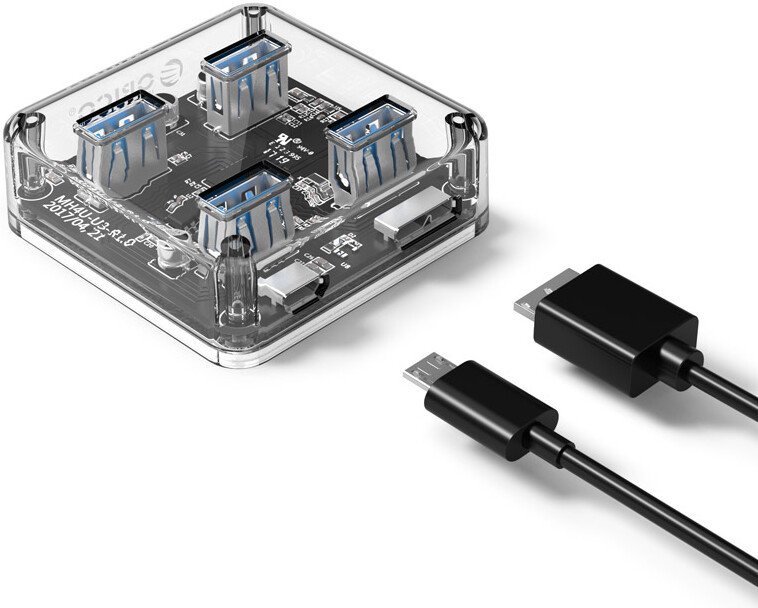 USB-хаб Orico MH4UC-U3-05-CR-BP