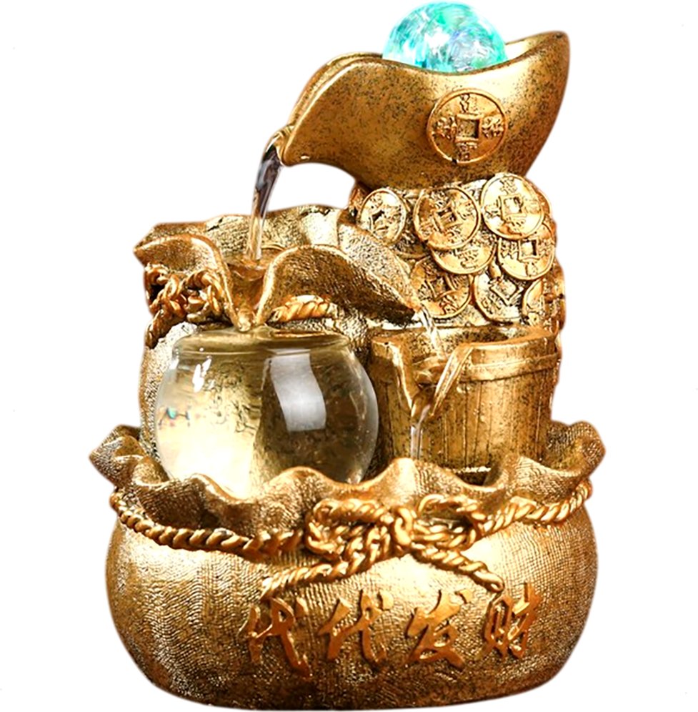 Фонтан декоративный Sima-Land Мешок с золотыми монетами 4627469