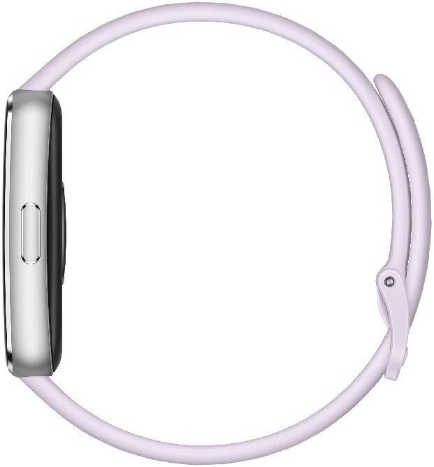 Фитнес-браслет Huawei Band 11 (серебристый алюминиевый корпус, с сиреневым силиконовым ремешком, международная версия)