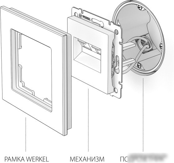 Розетка компьютерная Werkel W1182208