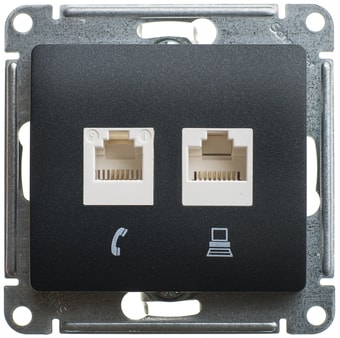 Розетка компьютерная Schneider Electric Glossa GSL000785KK