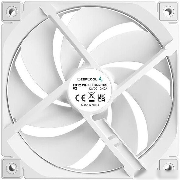 Вентилятор для корпуса DeepCool FD12 WH V2 R-FD12V2-WHNPN1-G