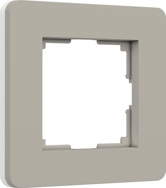 Рамка Werkel Split W0013067 (дымчатый/белый, Soft-Touch)