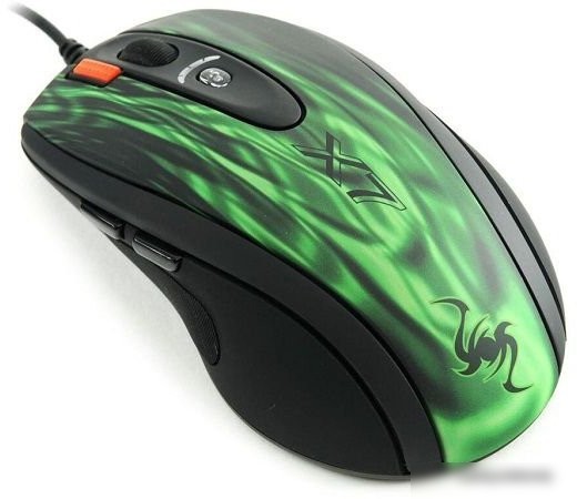 Игровая мышь A4Tech XL-750BK (Green Fire)