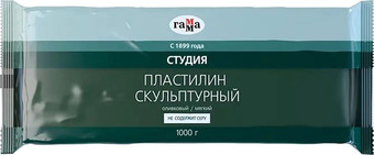Пластилин скульптурный Гамма Студия 2.80.Е100.004 (1 кг, оливковый, мягкий)