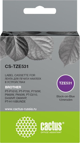 Картридж CACTUS CS-TZE531 (аналог Brother TZE531)