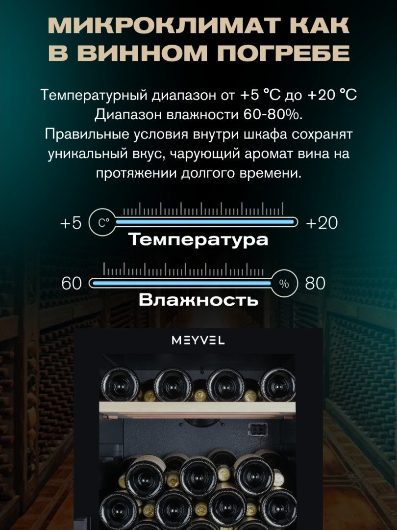 Винный шкаф Meyvel MV126-KBF2