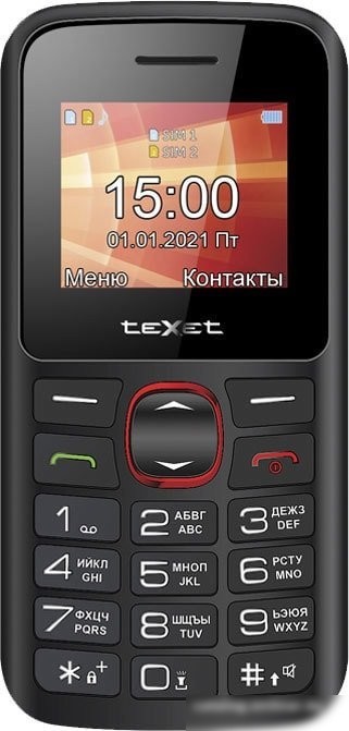 Кнопочный телефон TeXet TM-B315 (черный)