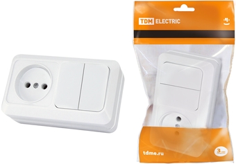 Выключатель TDM Electric Ладога SQ1801-0106 (белый)