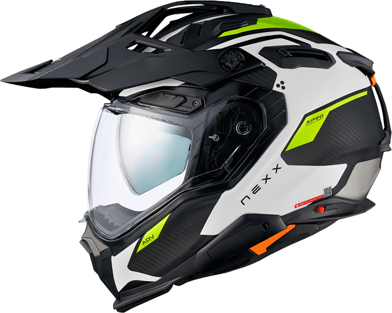 Мотошлем Nexx Helmets X.WED3 Keyo (M, белый/неон)