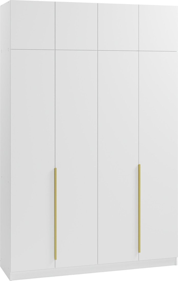 Шкаф распашной Soma Lord Gold 4-х створчатый 160x240 (белый)