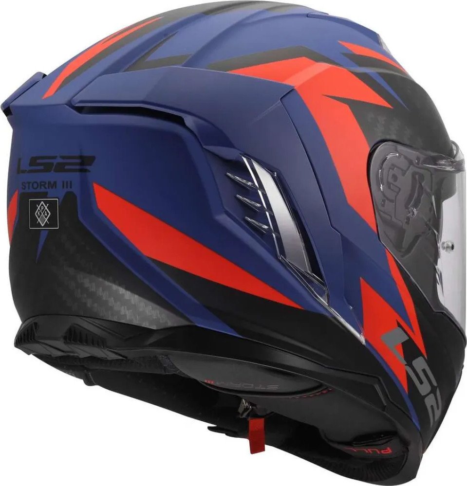 Мотошлем LS2 FF818 Storm III Dynamo (3XL, синий/красный)