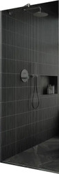 Душевая стенка MaybahGlass 195x109 MGD-681-5у (графитовое стекло/хром матовый)