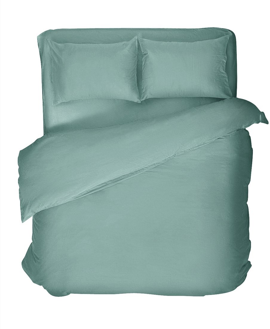 Постельное белье Verossa на резинке 140x200x20 776157 (Melange Emerald)