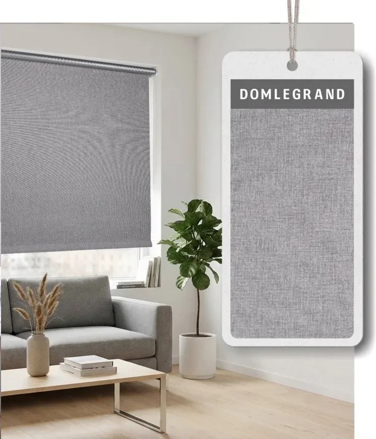 Рулонные шторы Legrand Блэкаут Норд 114x175 58156752 (темно-серый)