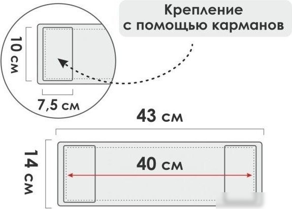 Моп (тряпка) Perfecto Linea 44-432019