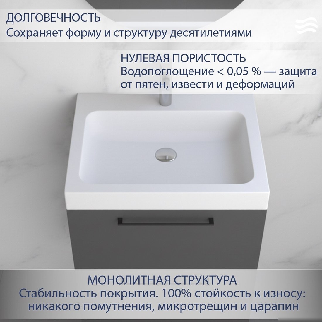 Умывальник Lauter Miletta 2161491PW (Pure White)