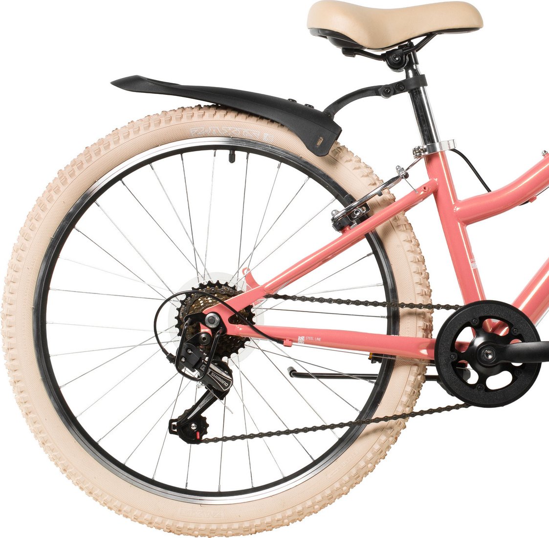 Детский велосипед Novatrack Jenny 24 24SHV.JENNY.12CRL6 (коралловый, разобранный)