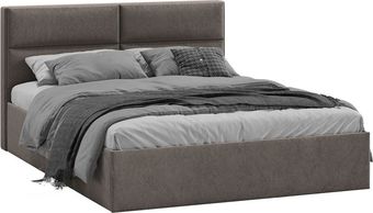 Кровать Трия Глосс универсальный тип 1 с ПМ и заглушиной 160x200 (Wellmart Latte)