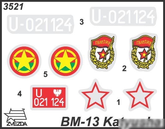 Сборная модель Звезда БМ-13 Катюша