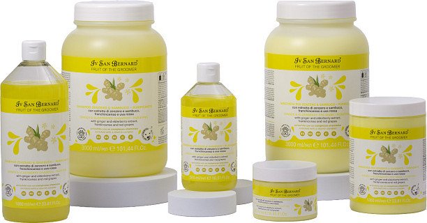Концентрат шампуня Iv San Bernard Fruit of the Groomer Ginger&Elderbery противовоспалительный (1 л)