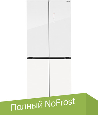 Четырёхдверный холодильник Hiberg RFQ-600DX NFGW Inverter