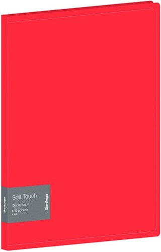Папка для бумаг Berlingo Soft Touch DB4_30982 (красный)