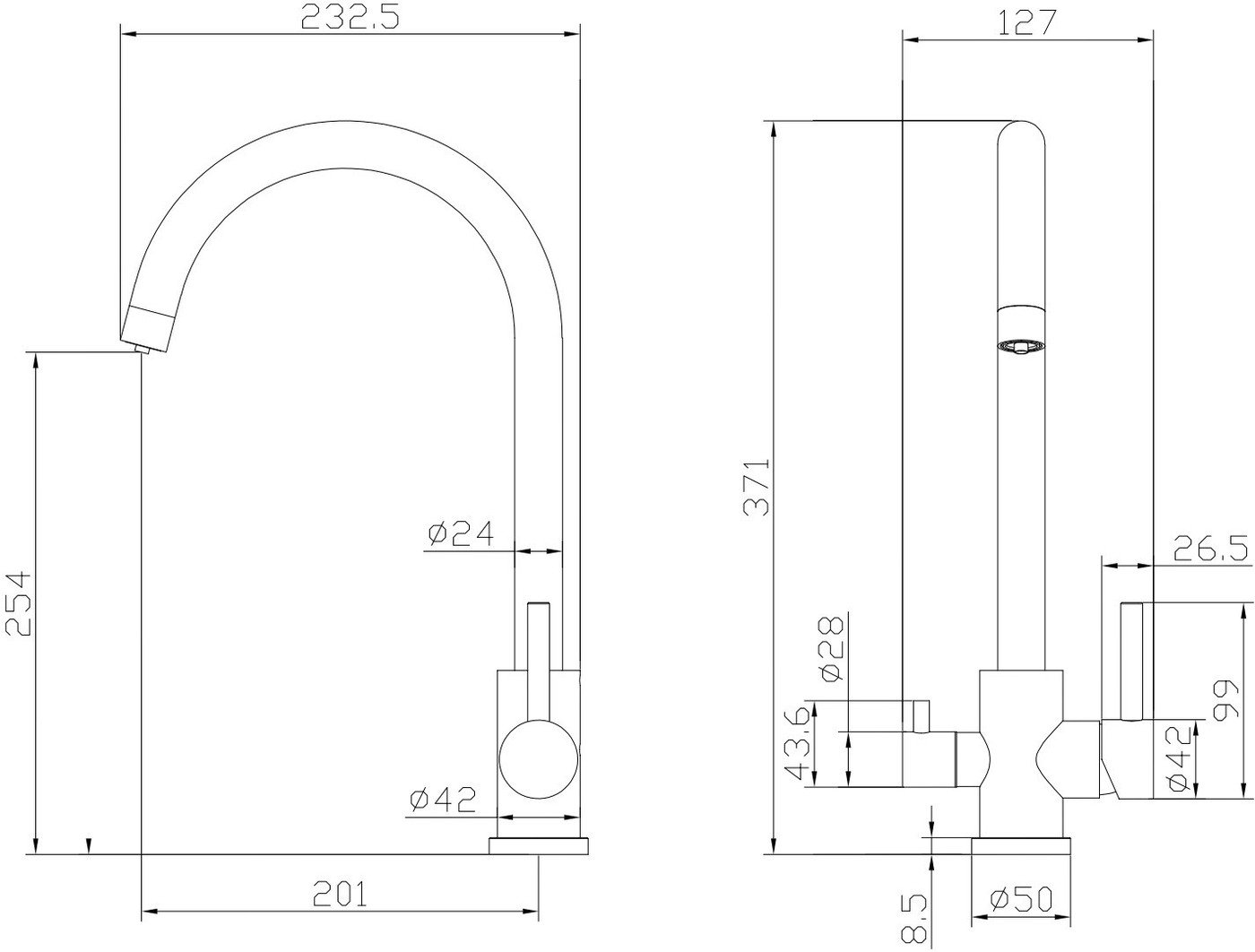 Смеситель Ekko E4307