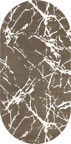 Ковер для жилой комнаты Safyun Bravo SN539-LIGHT-BROWN-OVAL (0.8x1.5)