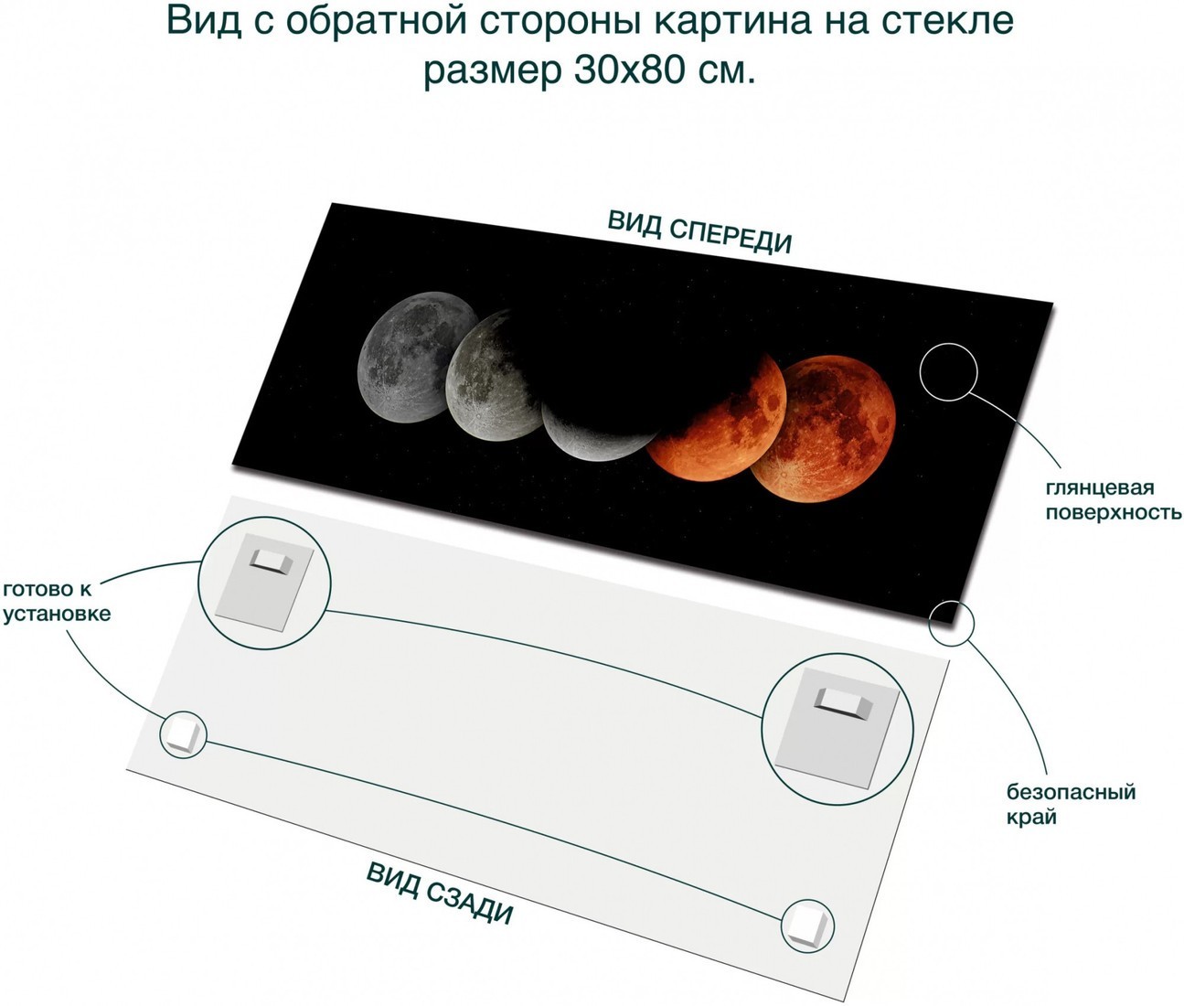 Картина Stamprint Цвета затмений SC005 (30x80)