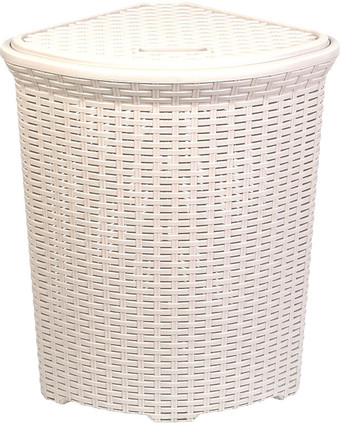 Корзина Violet Ротанг угловая 235026 (слоновая кость)