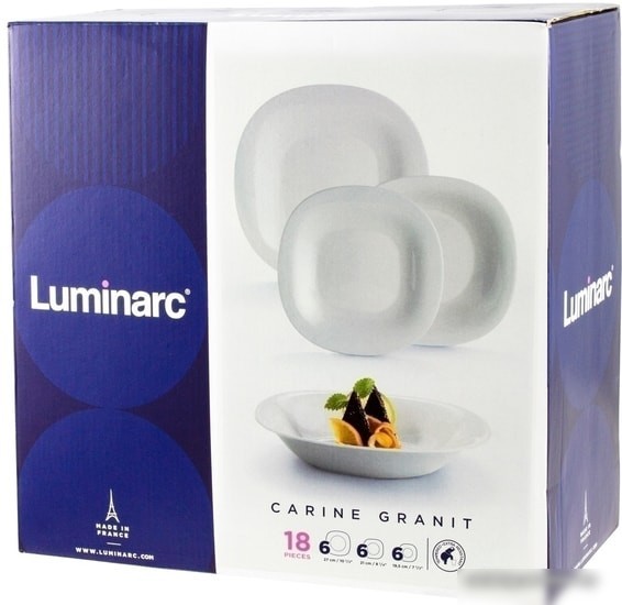 Набор тарелок Luminarc Carine Granit N7665