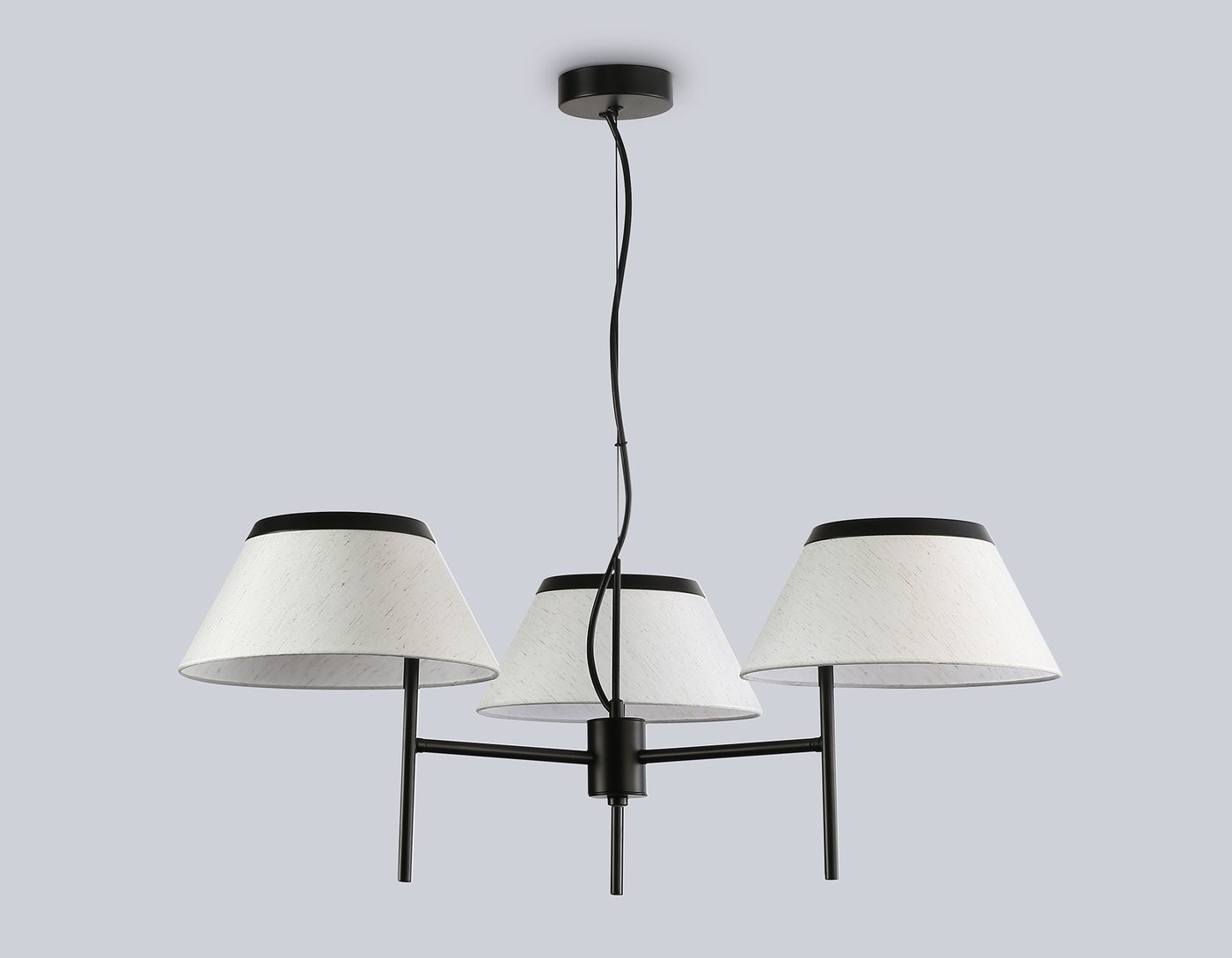 Подвесная люстра Ambrella LH72451/3 BK/WH (черный/белый)