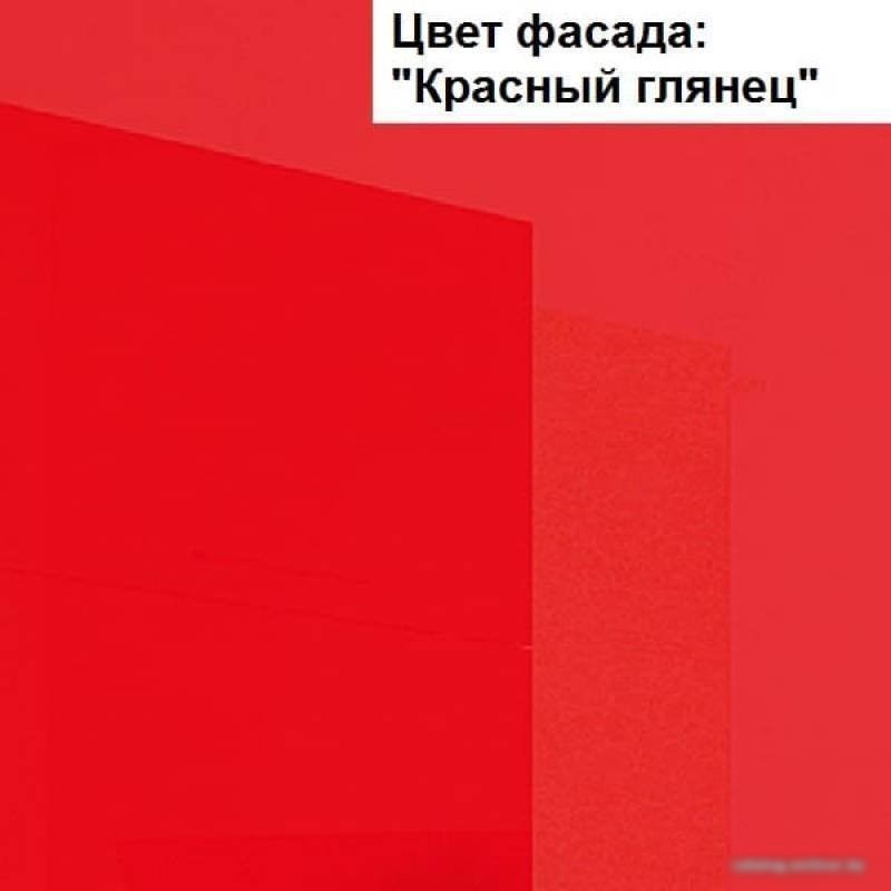 Готовая кухня Интерлиния Мила Gloss 1.88x2.4 левая (красный-черный)