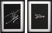 Модульная картина Вещицы Love yourself Sof-10 (2шт, черный)