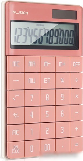 Калькулятор Deli Nusign ENS041 (розовый)