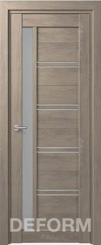 Межкомнатная дверь Юркас Deform D19 ДО 80x200 (дуб шале седой/мателюкс)