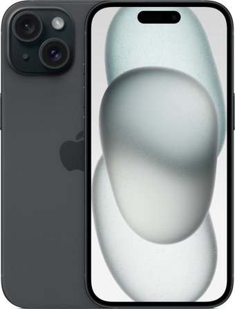 Телефон Apple iPhone 15 Dual SIM 128GB (черный)