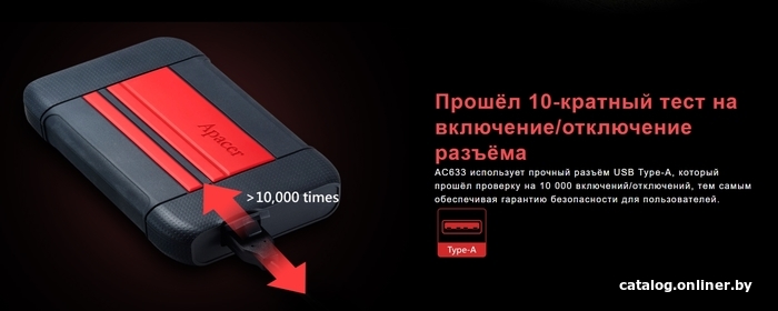 Внешний накопитель Apacer AC633 2TB AP2TBAC633Y-1