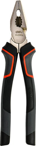 Плоскогубцы Deli RS EDL0004 (160мм, красный/черный)