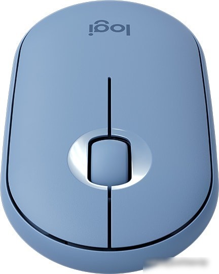 Мышь Logitech M350 Pebble (голубой)
