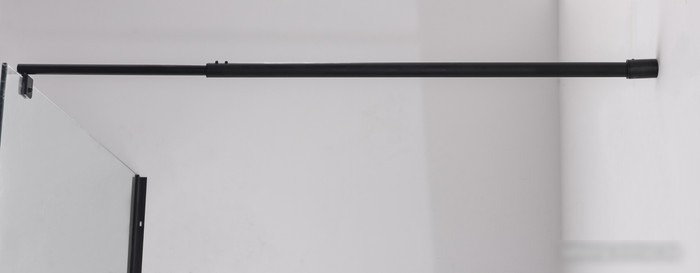 Душевая стенка Saniteco Walk-In SN-W6TB110 (110x200, прозрачное стекло, черный профиль)