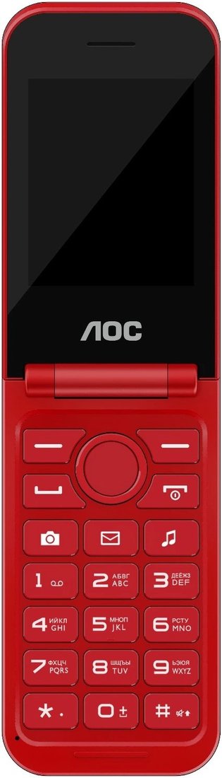 Кнопочный телефон AOC A285 (красный)