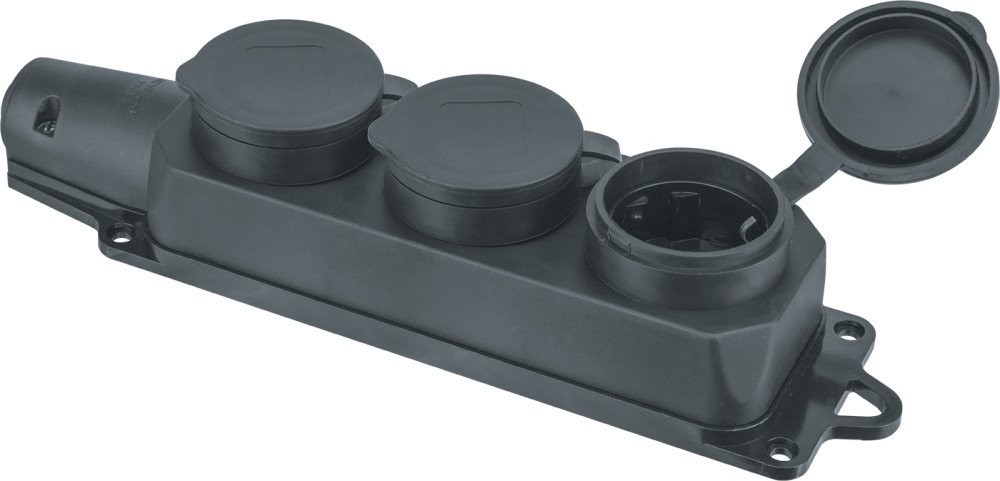 Розетка Navigator 3м 2P+PE 16А 220В 61372 (черный) Розетка Navigator 3м 2P+PE 16А 220В 61372 (черный)