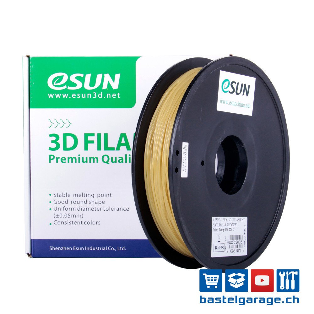 Пластик eSUN PVA PVA175Y05B1 (1.75мм, 500г, натуральный)