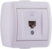 Розетка компьютерная Lezard Nata 710-0200-139 (белый)