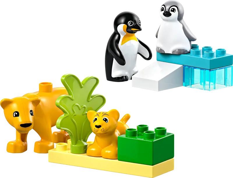Конструктор LEGO Duplo Семейства диких животных: Пингвины и Львы 10442